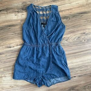 [Jessica Simpson] Blue Jean Romper